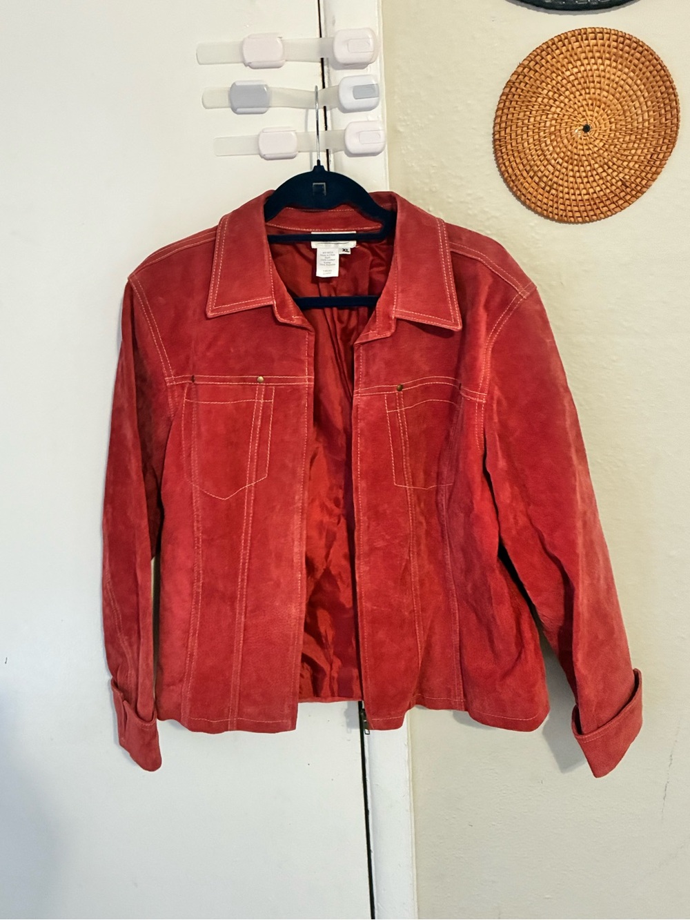 Coldwater Creek Red Suede Jacket